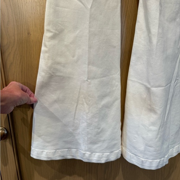 NWT Free People Worn White Ivory Venice Beach Flare Pant / 30 - Picture 10 of 10